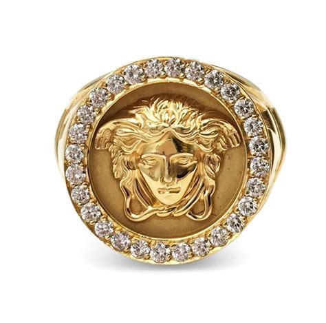 versace gold ring 18k|versace ring size chart.